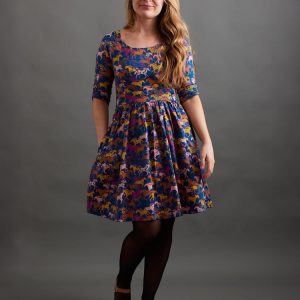 Serephina Dress - Blue Horses - Image 1