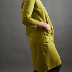 Sylvan Shift Dress - Loop Knit Moss - Image 8