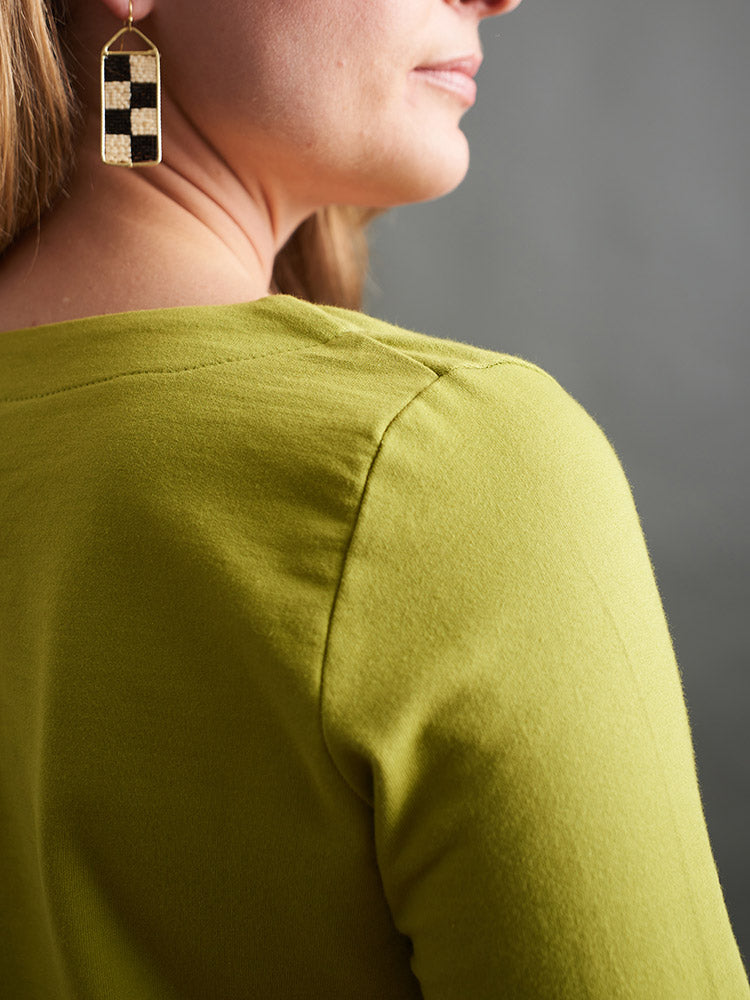 Sylvan Shift Dress - Loop Knit Moss - Image 9