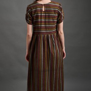 Kavita Dress - Chocolate Stripe - Image 6