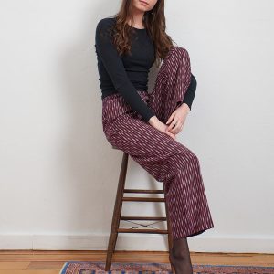 Rosie Pant - Plum Ikat - Image 5