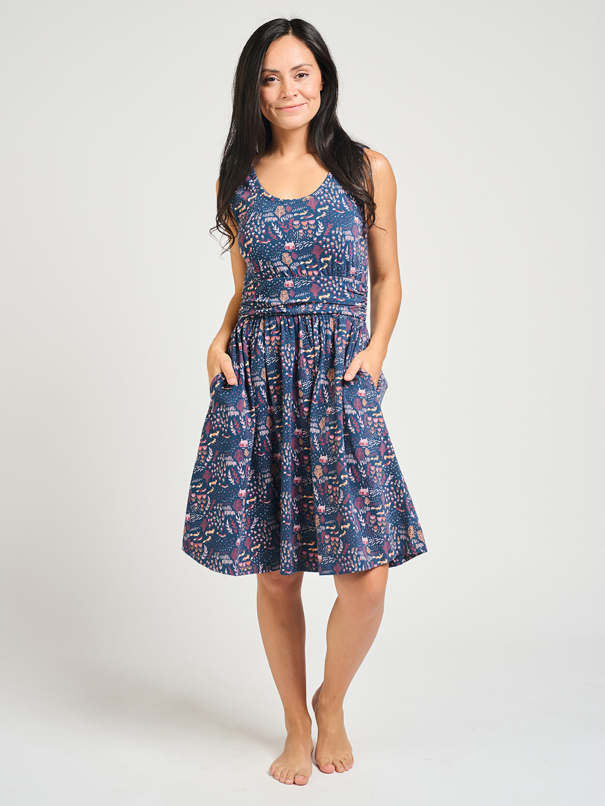 Asheville Dress - Fox Field Blue - Image 1