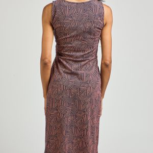 Danica Wrap Dress - Tree Rings Blue - Image 8