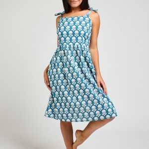Provence Dress - Marigold Blue - Image 2