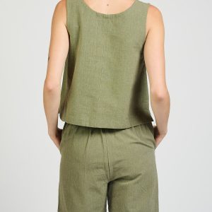 Larisa Short - Olive Chambray - Image 6