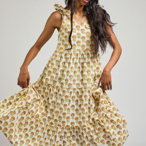 Lorelei Tiered Dress - Marigold - Image 8