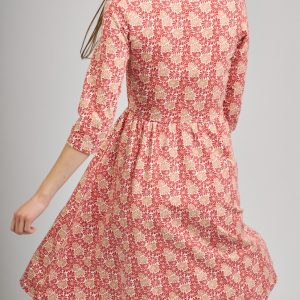 Callie 3/4 Sleeve Wrap Dress - Matisse Vermillion - Image 3