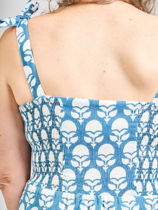 Provence Dress - Marigold Blue - Image 6