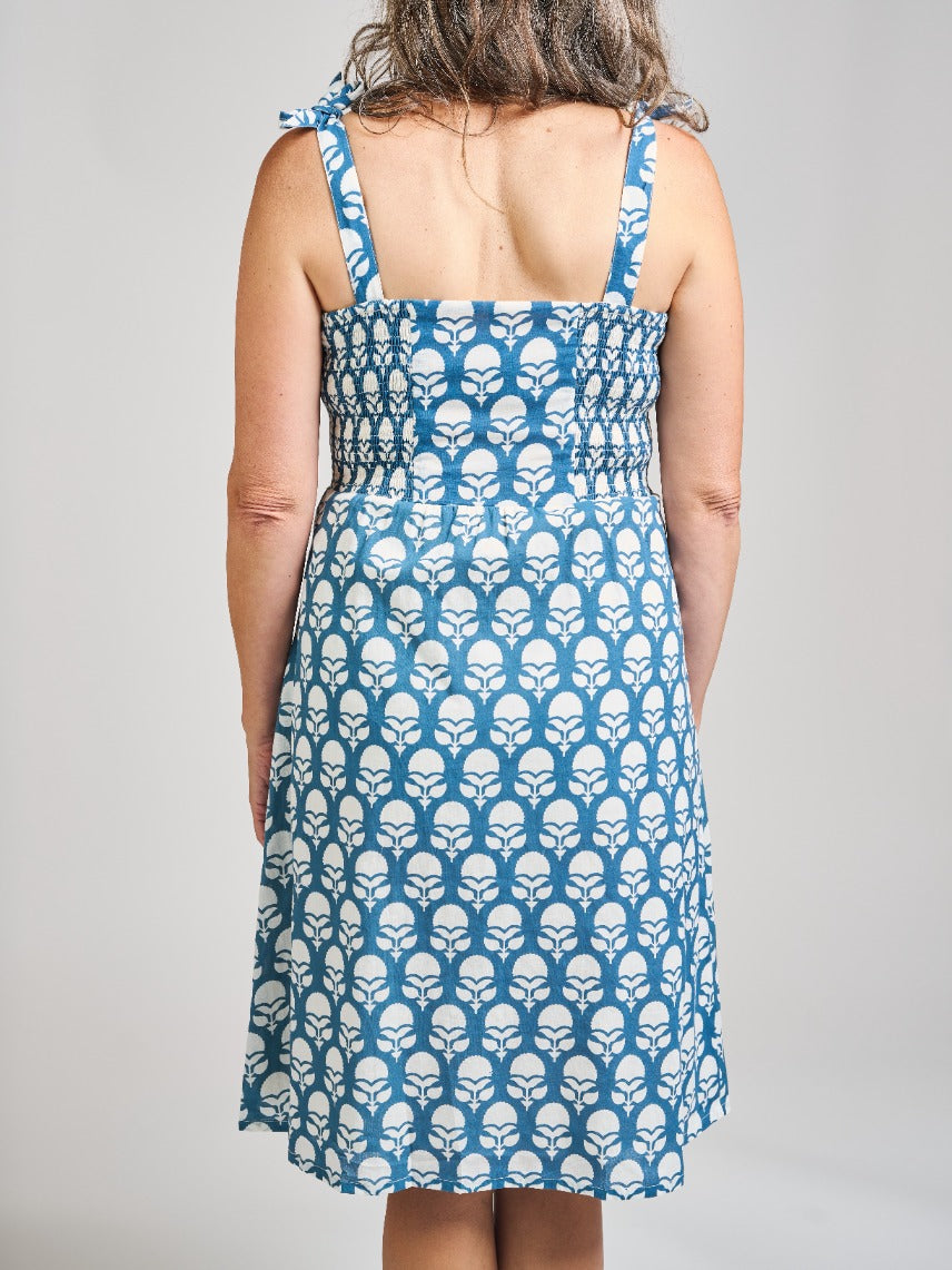 Provence Dress - Marigold Blue - Image 5