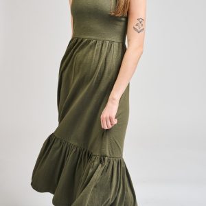 Opal Dress - Olive - Image 2