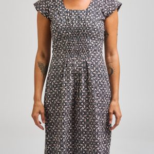 Artsy Traveler Dress - Black Botanical - Image 3