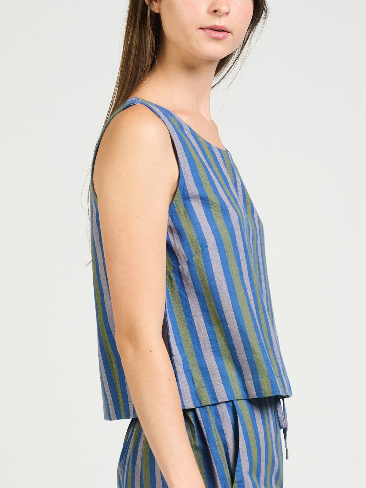 Neko Tank - Lavender Stripe - Image 3