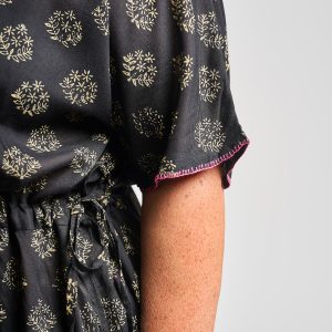 Aimee Maxi Dress - Floral Stamp Black - Image 5