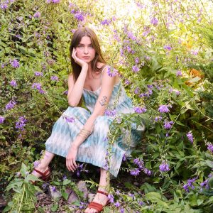 Sofia Midi Dress - Teal Ikat - Image 4