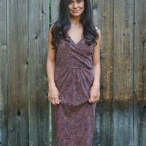 Danica Wrap Dress - Tree Rings Blue - Image 7