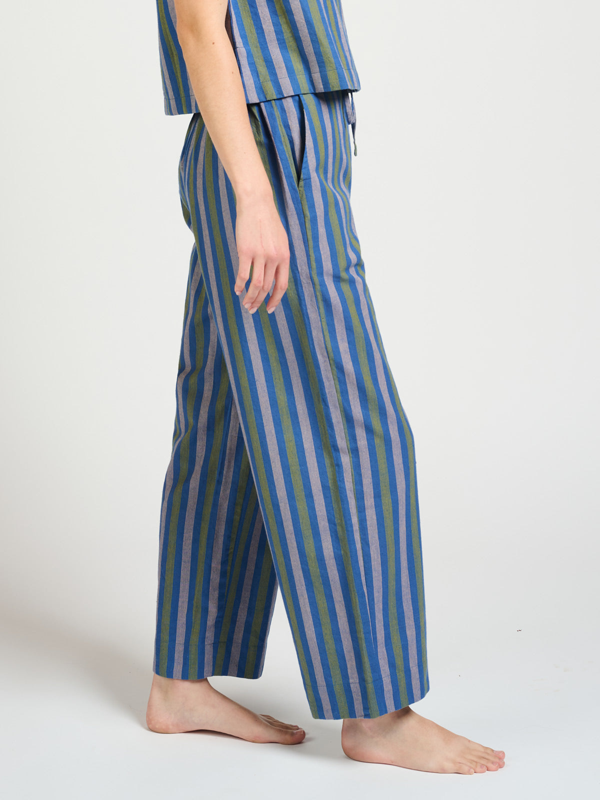 Emmy Drawstring Pant - Lavender Stripe - Image 6