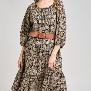 Marnie Dress - Sunflower Black - Image 3