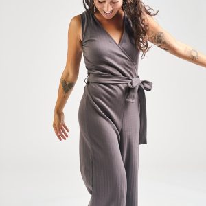 Rita Jumpsuit - Shale Rib Knit - Image 1