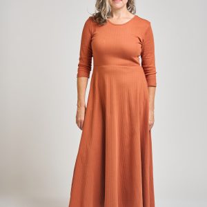 Mumbai Maxi Dress  - Sandstone Rib Knit - Image 5
