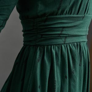 Novela Dress - Diamond Vine Dark Sage - Image 3