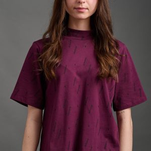Eve Top - Diamond Vine Dark Purple - Image 5