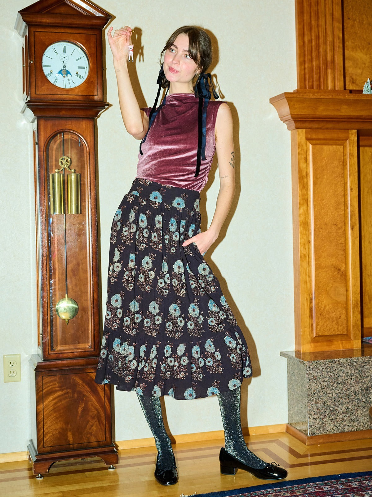 Nahla Midi Skirt - Fall Blossom - Image 6