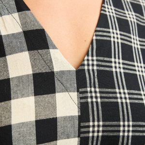 Padma Pocket Dress - Black and White Mix - Image 12