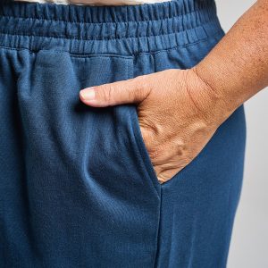 Fae Wide-Leg Pant - Loop Knit Blue - Image 2