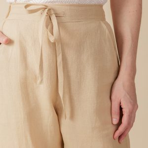 Emmy Drawstring Pant - Birch Linen - Image 4