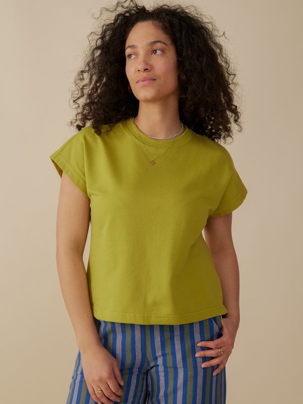 Caitlin Top - Loop Knit Moss