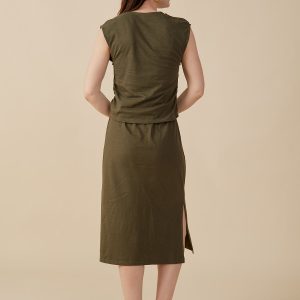 Ruched Top - Olive - Image 5