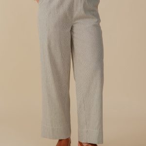Tabitha Pant - Olive Stripe - Image 1