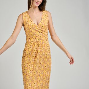 Danica Wrap Dress - Matisse Yellow - Image 1
