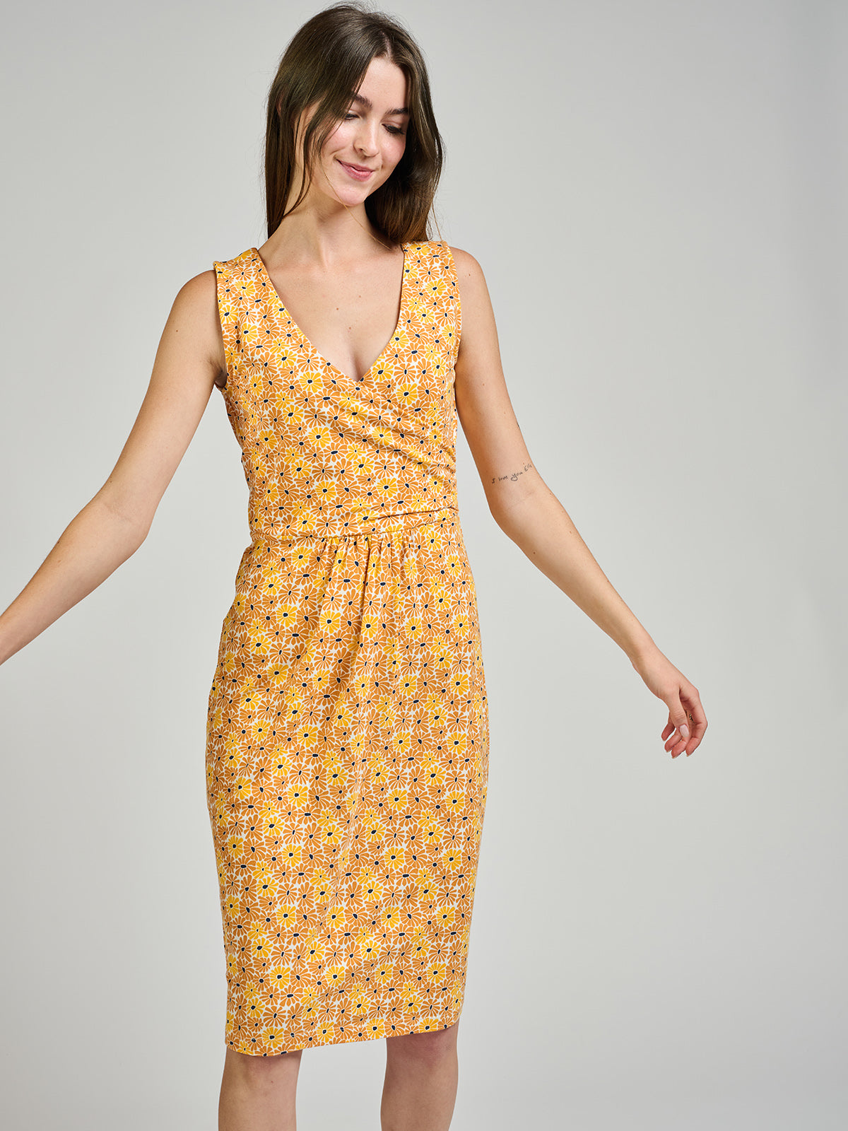 Danica Wrap Dress - Matisse Yellow - Image 1