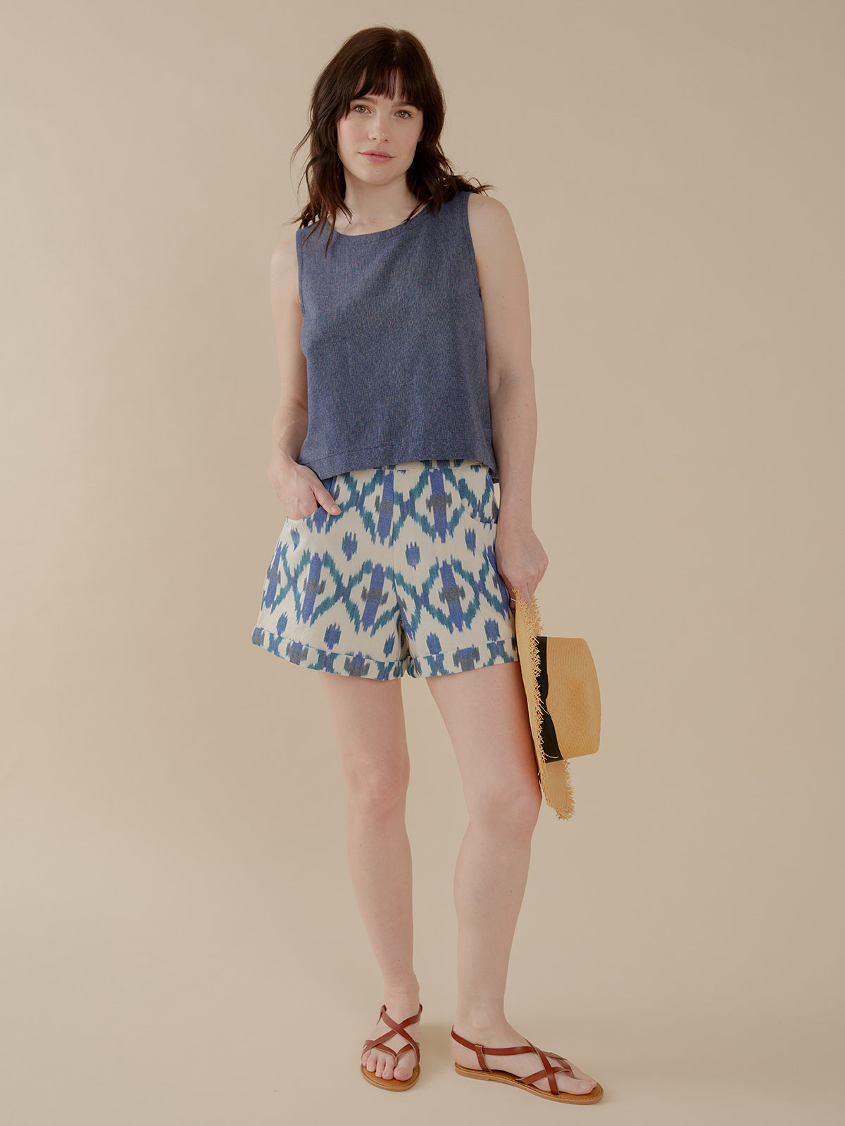 Serena Short - Seashore Ikat - Image 1