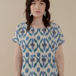 Dana Top - Seashore Ikat - Image 1