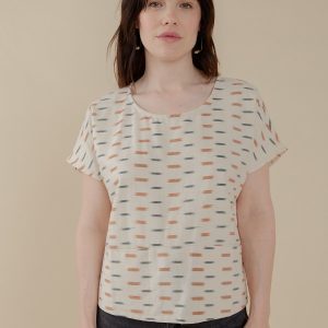 Dana Top - Ivory Ikat - Image 2