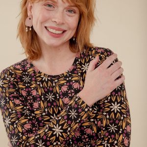 Mirah Tiered Dress - Mauve Tile - Image 2