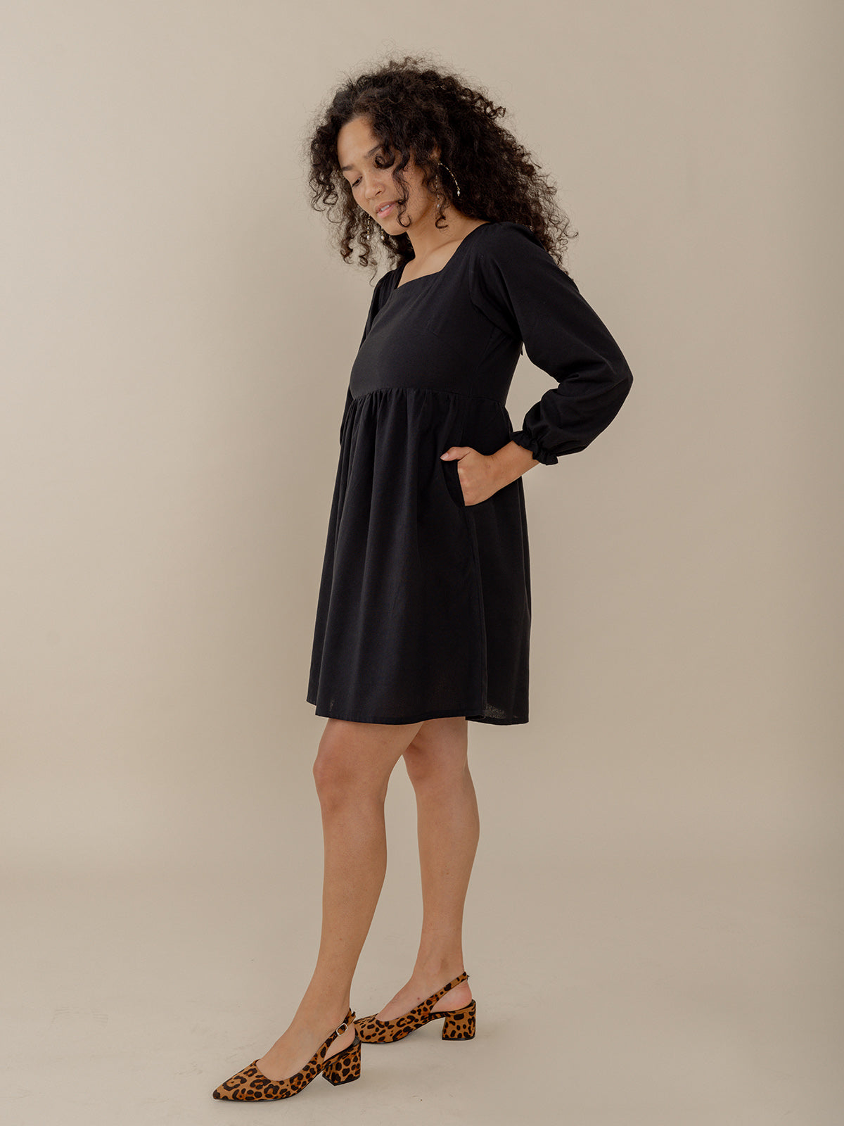 Nico Mini Dress - Black - Image 3