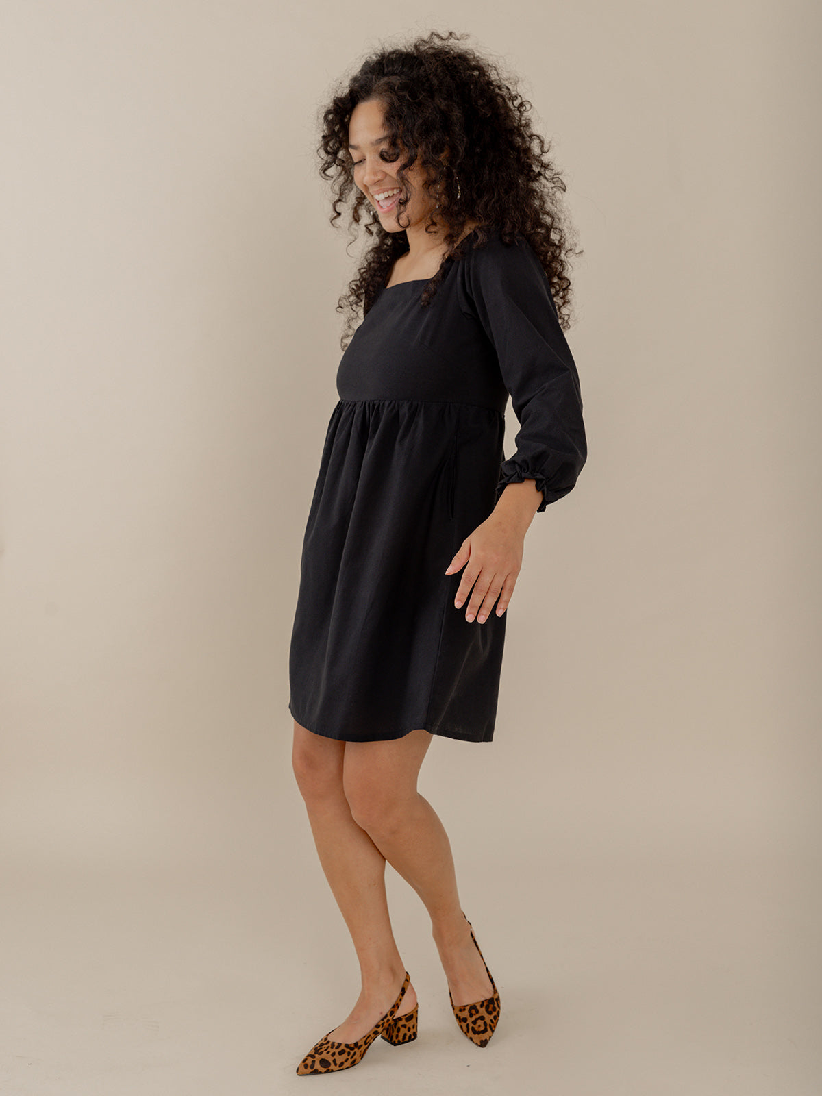 Nico Mini Dress - Black - Image 4